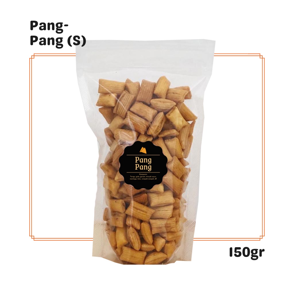 

Pang-Pang Snack (S) 150gr / Snack Cemilan / Camilan Enak Gurih Manis / Pang Pang