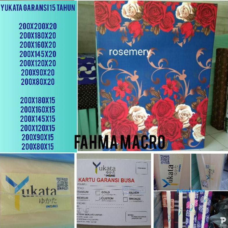 ( BISA COD ) Kasur Busa INOAC YUKATA ORIGINAL Tebal 15 Cm dan 20 Cm GARANSI 15 TAHUN Anti Kempes