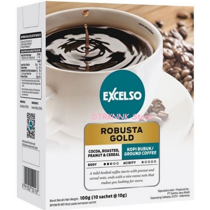 

excelso robusta gold kopi bubuk 10 sachet