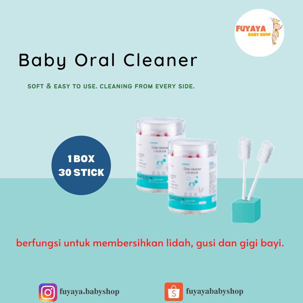 Baby Oral Cleaner Cutton Toothbrush Oral Care / Pembersih Lidah Bayi / Pembersih Mulut Bayi / Baby Mouth Cleaner / Kassa Stick Sikat Lidah Bayi