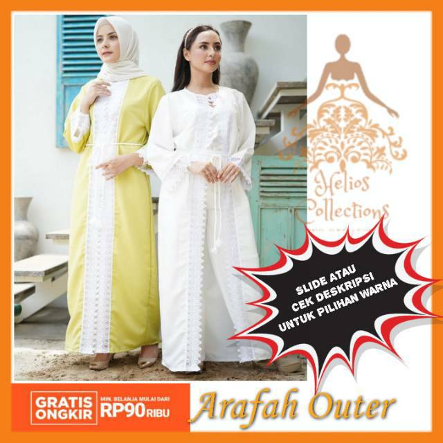 Outer muslimah / Gamis outer murah / Outer grosiran banyak warna terlaris / abaya outer