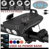 BICYCLE 4 IN 1 POWERBANK + PHONE HOLDER + BELL bromptom mtb polygon