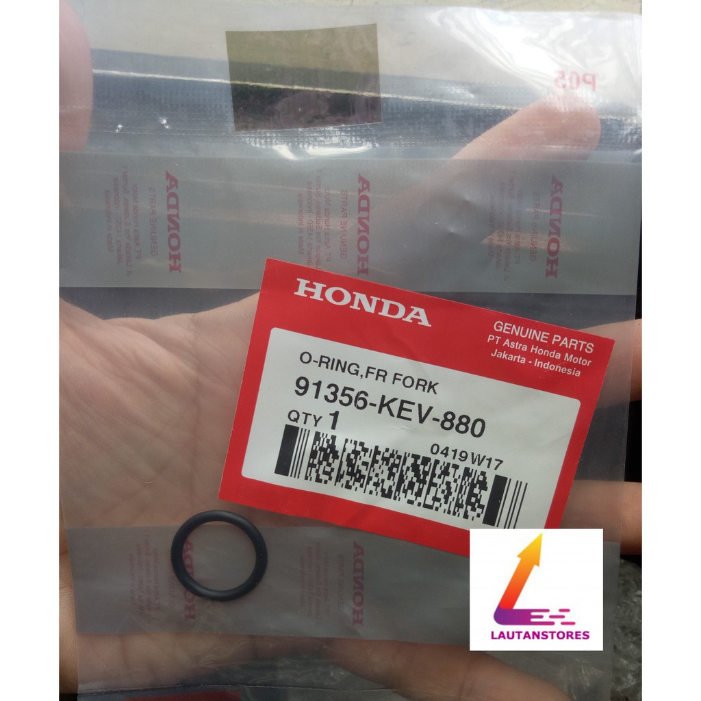 91356-KEV-880 Oring Tutup Shock Skok Depan Motor Honda Bebek Karisma Kirana Revo 100 Supra Lama