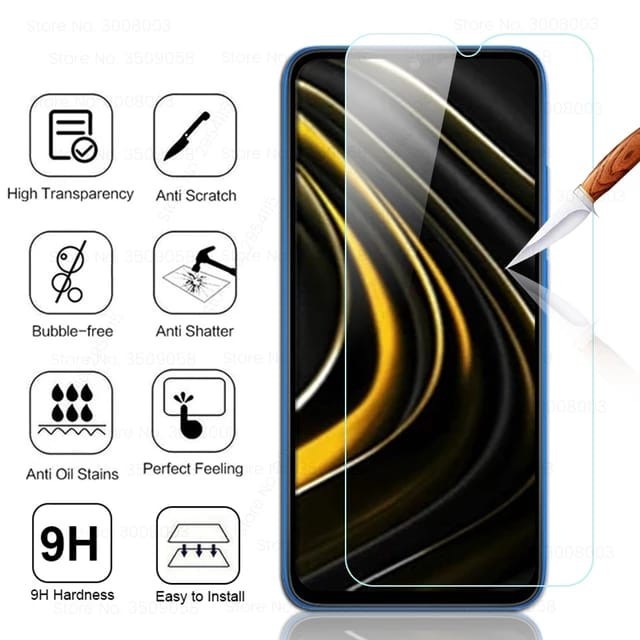 POCO M5 M5S / M4 PRO 4G / M3 / M3 PRO 5G TEMPERED GLASS SCREEN GUARD ANTI GORES KACA