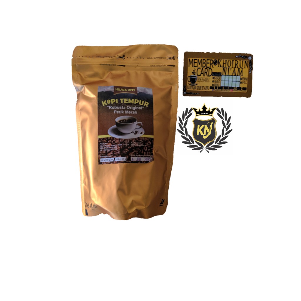 

KOPI ROBUSTA PETIK MERAH 200GR GOLD TEMPUR JEPARA