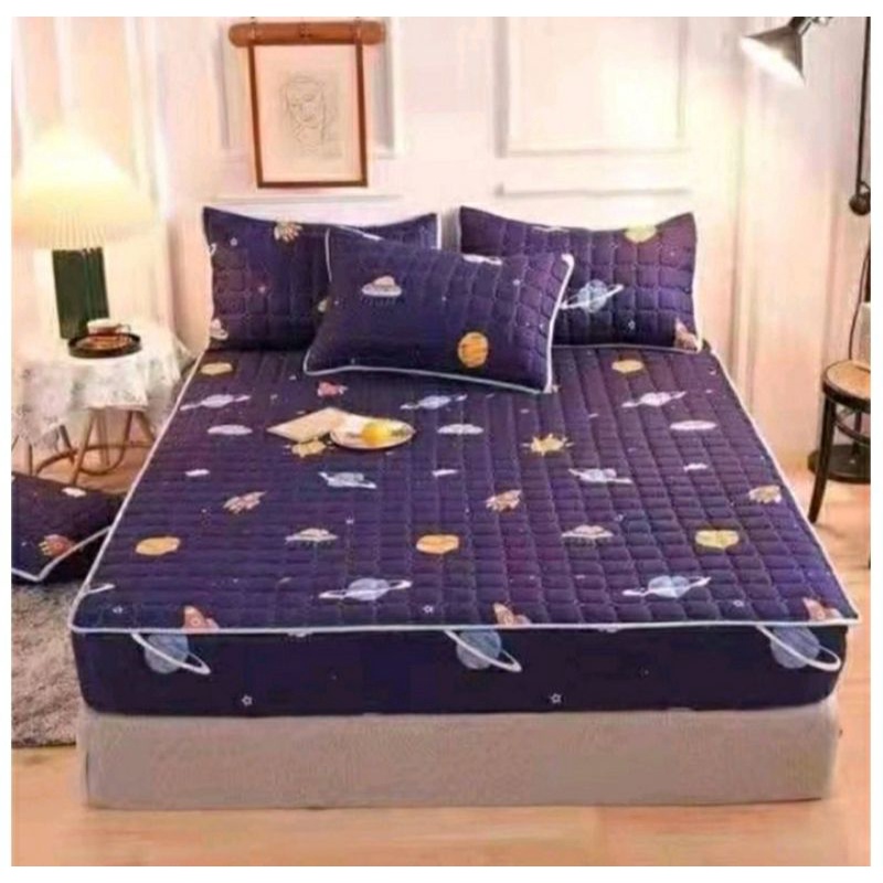 Sprei Sultan Waterproof anti ompol anti tahan air size 160×200 120×200 Seprei Adem full Karet-Waterprof- Outspace