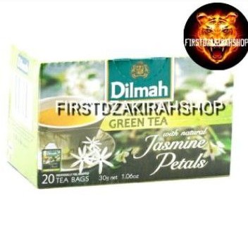 

Dilmah all natural green tea jasmine petals kelopak melati 20x1.5gr