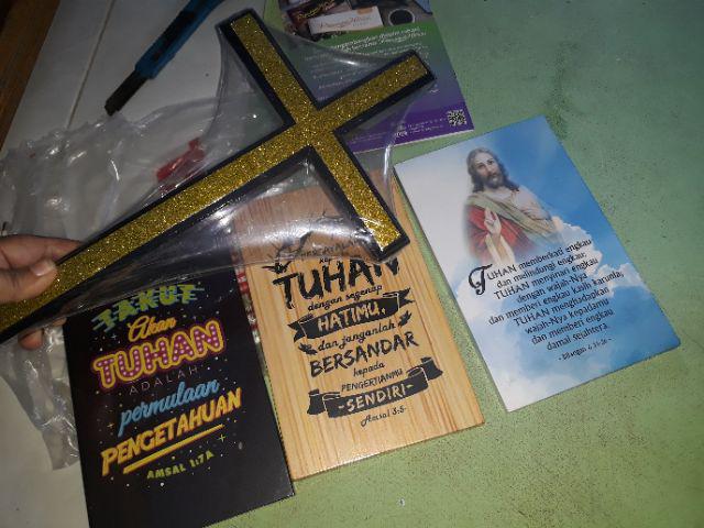 Hiasan Dinding Rohani - Amsal 1:7a (hitam)