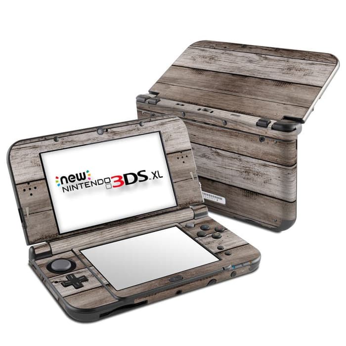 Garskin skin old new Nintendo 3ds XL  / reguler case  - wood