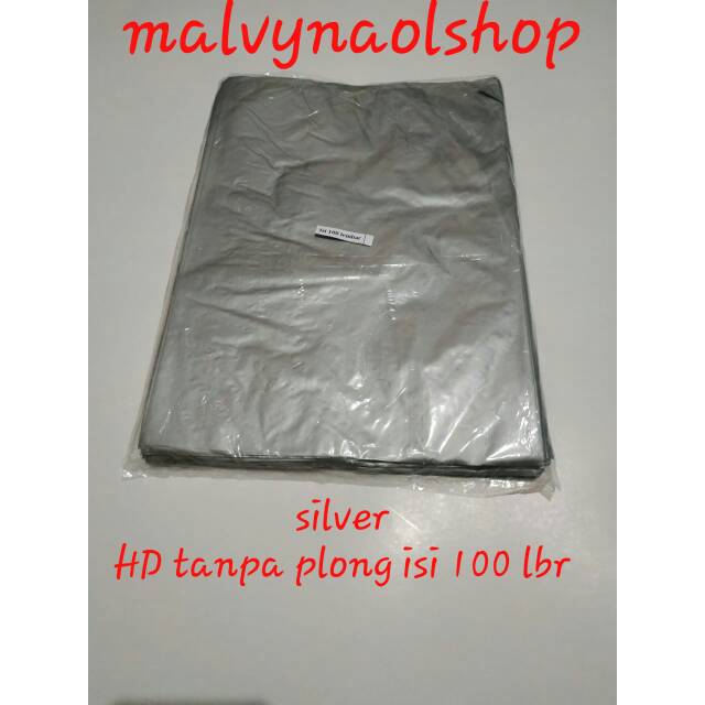 

Plastik olshop 35×50 murah silver isi 100 lbr