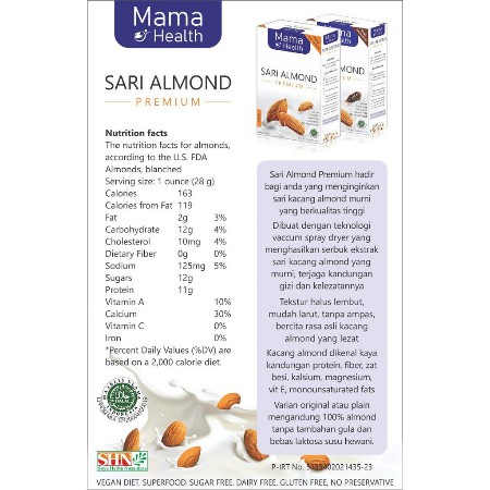 Mama Health Sari Almond Premium - Pure Almond Original