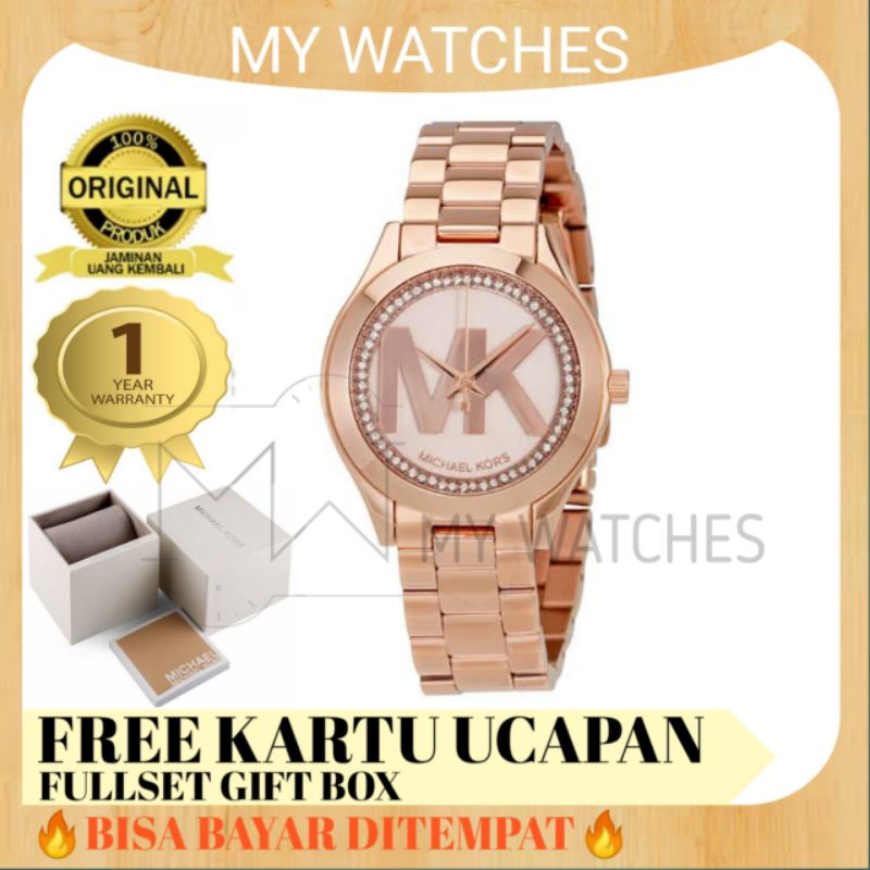GROSIRR  Jam Tangan Michael Kors Wanita Original Mk3549