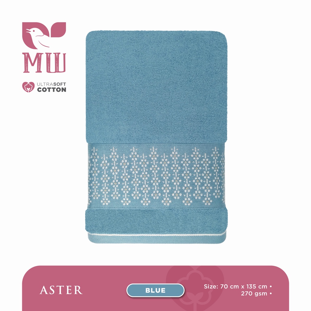 Handuk Morning Whistle Ultra Soft Cotton Towel Terry Palmer ASTER / Handuk Mandi / Handuk Dewasa 70 X 135 cm