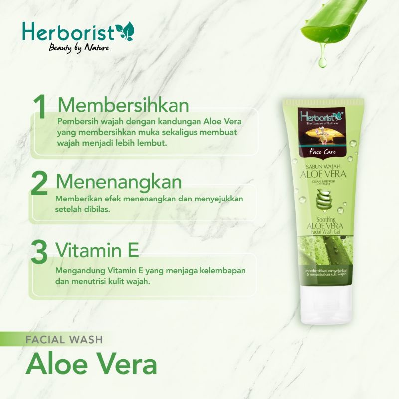 HERBORIST Facial Foam Aloe Vera 80g