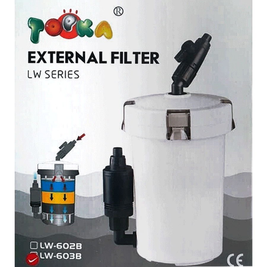 TOPKA LW 603 B TOPKA EXTERNAL FILTER AQUARIUM LW SERIES