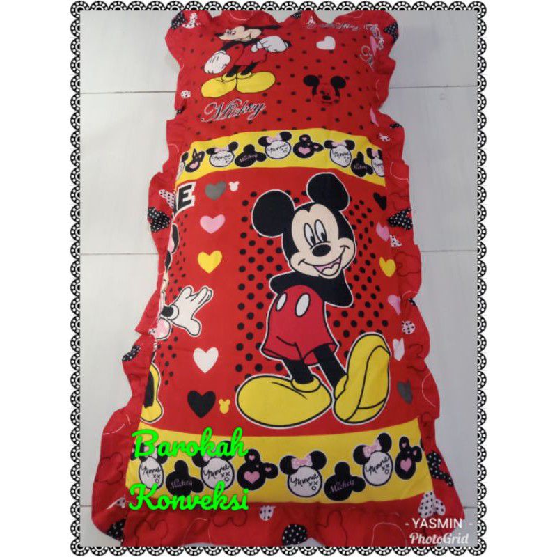 SARUNG BANTAL CINTA BESAR MURAH MOTIF BUNGA DAN KARAKTER