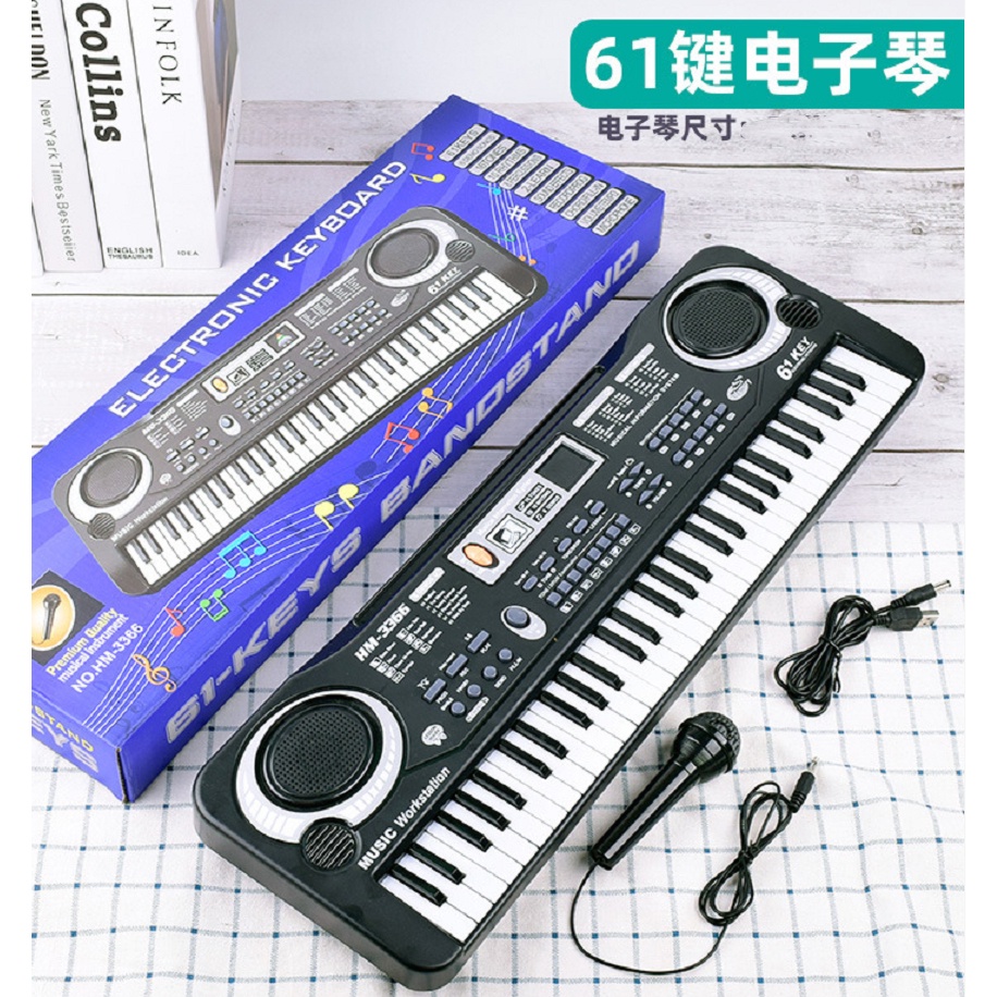 Digital Electronic Keyboard 61 Keys - hitam