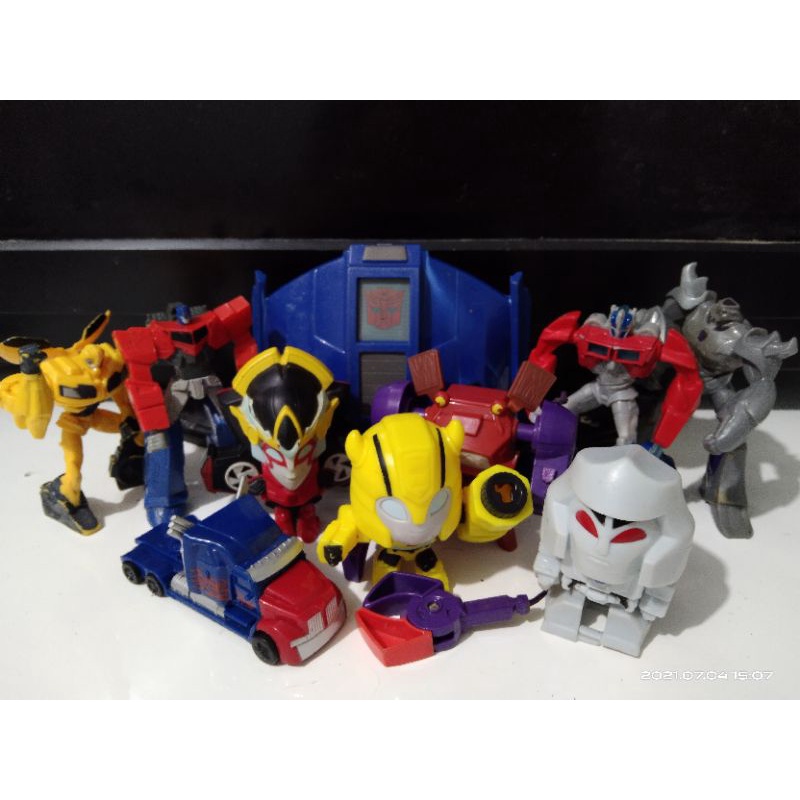 lot8A take all seri Transformers hadiah happymeal McD 1set mainan anak robot