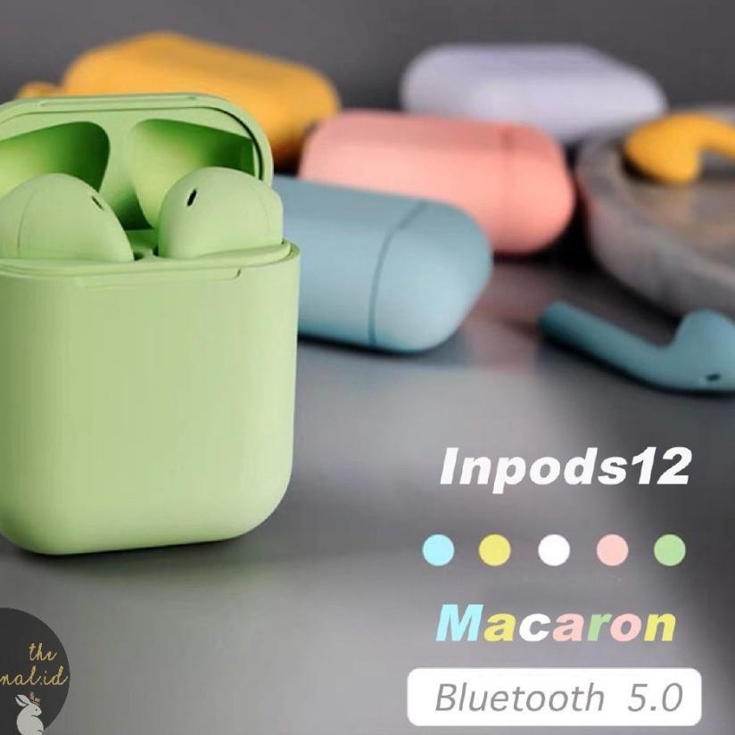 Harga Meriah i12 macaron tws handsfree bluetooth wireless extra bass Termurah