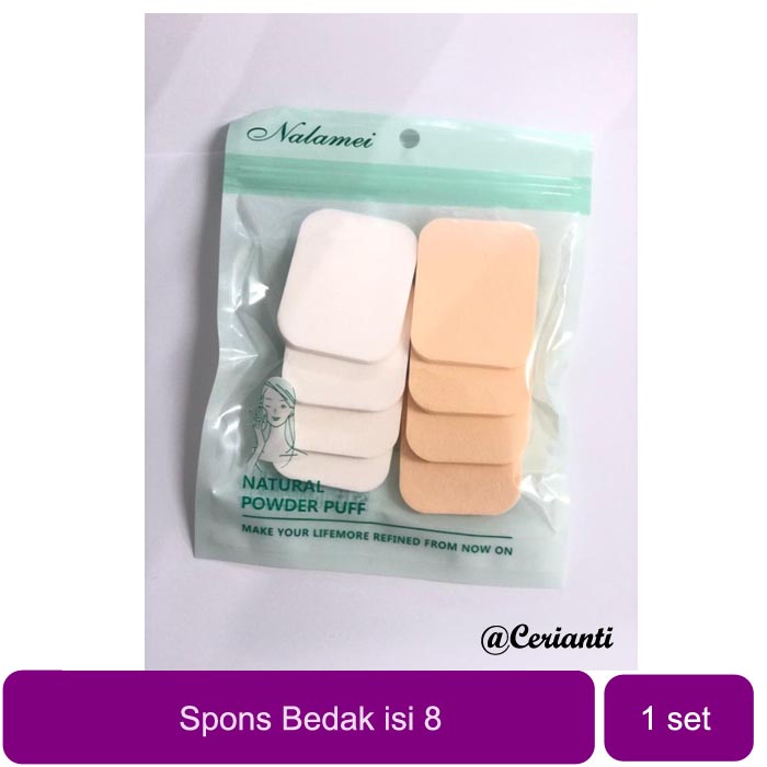 SPON MAKE UP / BEDAK WAJAH ISI 8 KUALITAS BAGUS_Cerianti