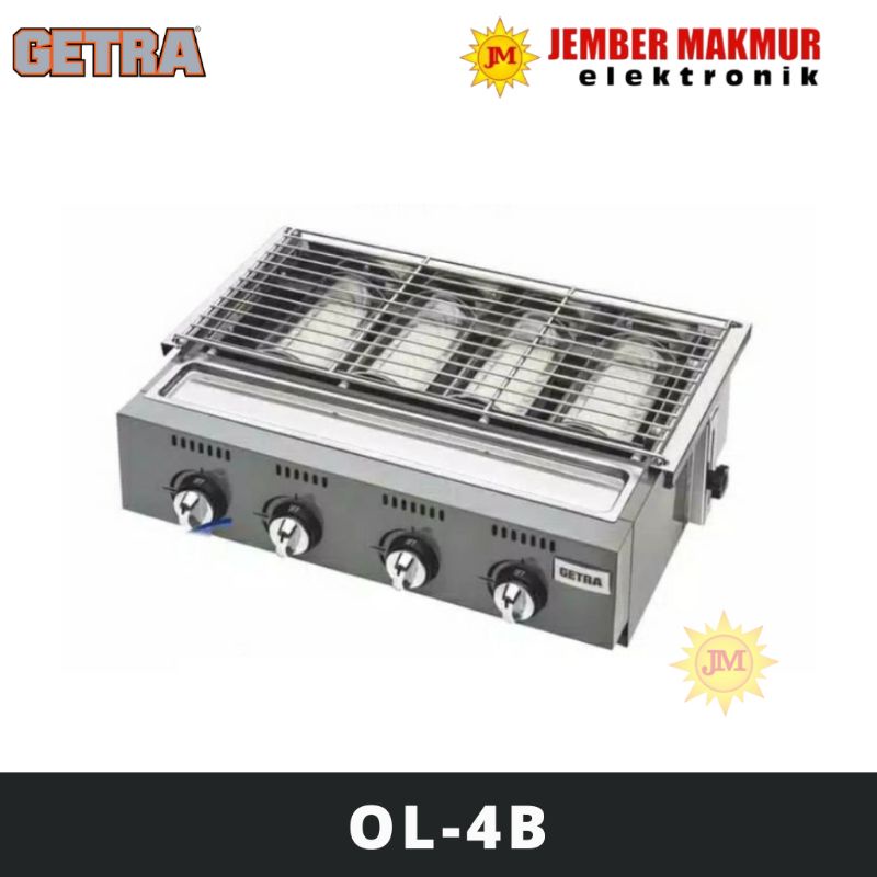 Pemanggang BBQ Gas GETRA OL-4B/OL4B(4Tungku)