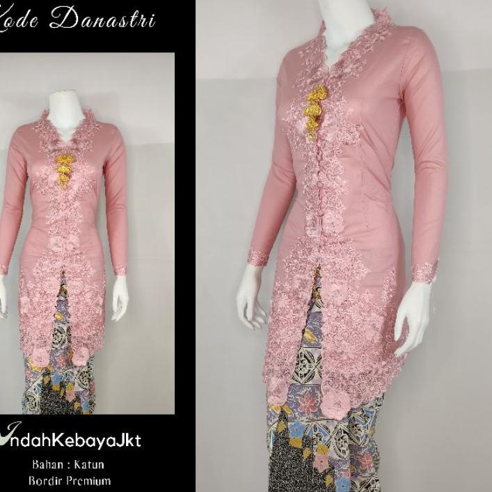 Abaya Kebaya Encim Modern Muslim Hijab Bahan Katun 