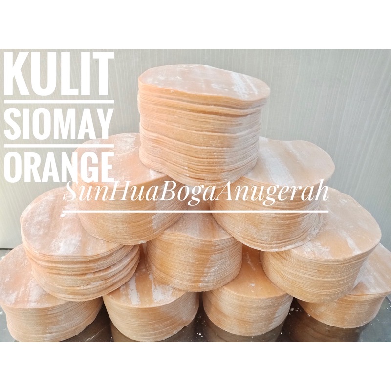 

kulit siomay dimsum warna orange/kulit dimsum