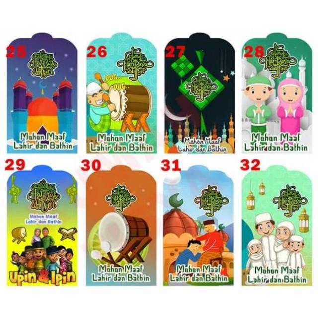 

AMPLOP LEBARAN KARAKTER / ANGPAO LEBARAN KARAKTER UK. 7X10CM