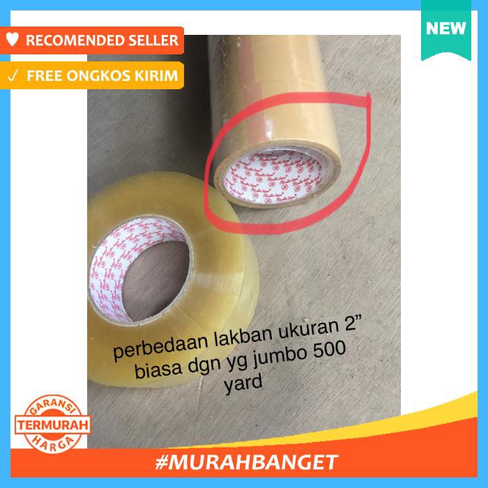 

Selotip & Double Tape - Lakban Bening 2 Ukuran Jumbo Besar 500 Yard - Pengikat & Perekat