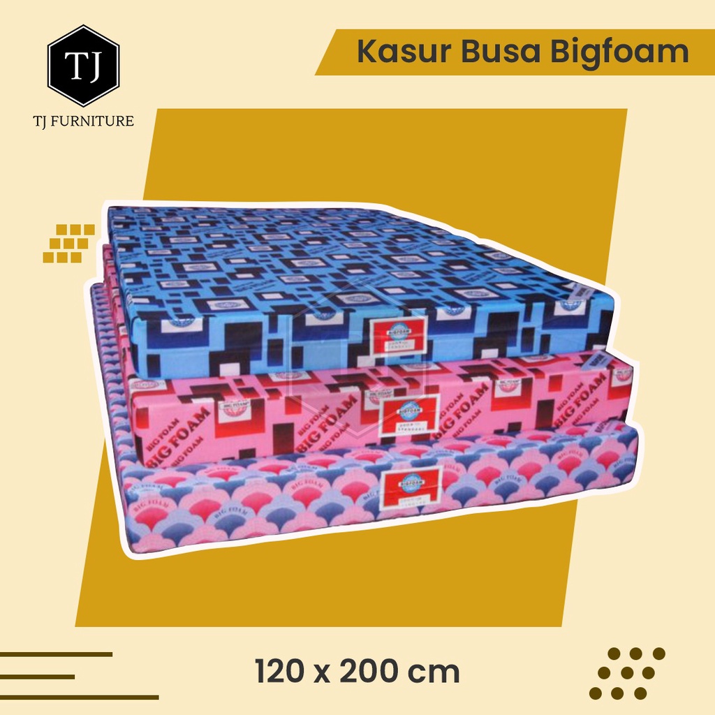 Kasur busa Bigfoam no 3 uk 120x200x14cm standar murah
