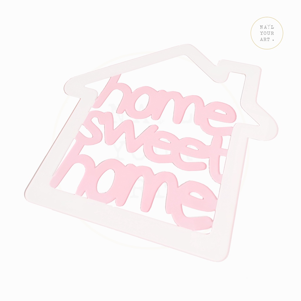 Hiasan Dinding / Pintu Tempel - HOME SWEET HOME - PINK HSH02