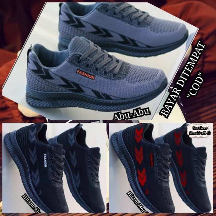 Sepatu Snekers Olahraga Pria Fashion Stone COD / sepatu jogging / sepatu Running