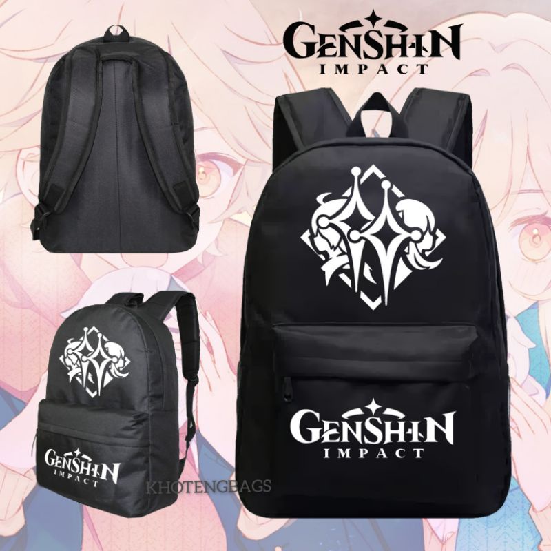 Tas Ransel Sekolah Anak Geshin Impact Lumine &amp; Aether