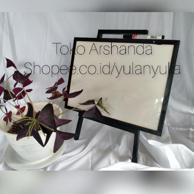 

[WER.1321] papan tulis 32x42 white board + standing free spidol+penghapus +Tali Terready ,.MAKASIH,.