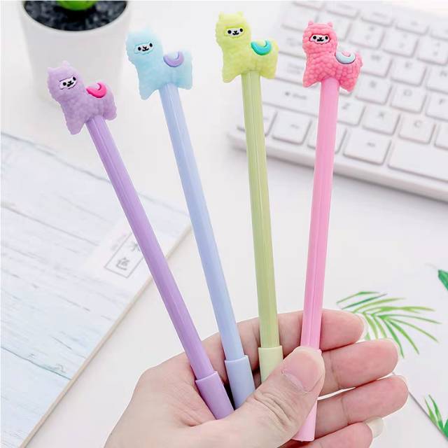 

Pulpen llama pen llama pulpen karakter gel pen murah lucu pulpen animal