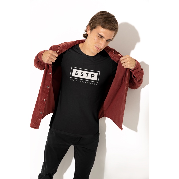 MBTI Tees (Extrovert) - Kaus Hitam Putih 16 Personalities | ENFJ | ENFP | ENTJ | ENTP | ESFJ | ESFP 