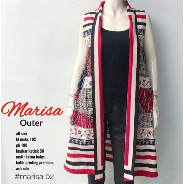 MARISA OUTER BATIK| VEST BATIK WANITA KEKINIAN