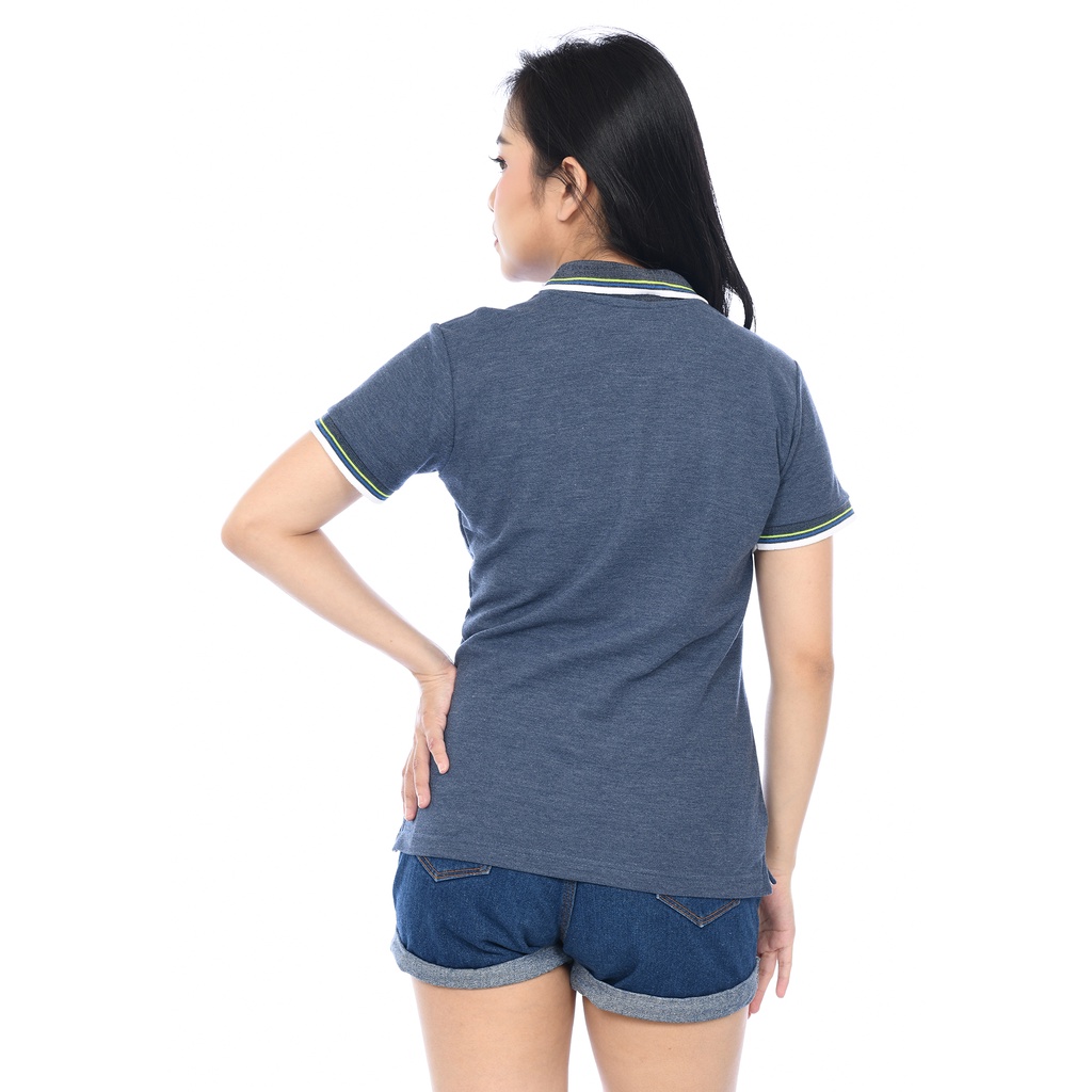 OVLE Kaos Polo Shirt Wanita | Kaos Cewek | Navy Misty