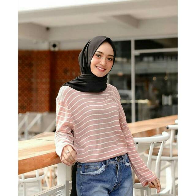 Knit stripe bigger / aatasan rajut stripe fs