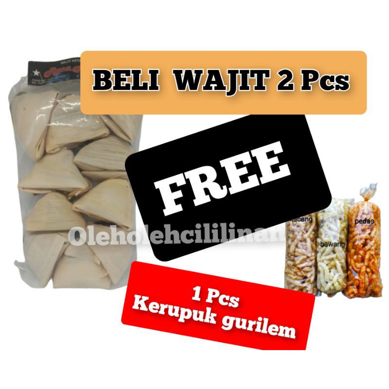 

wajit cililin wajik ketan Kerupuk gurilem Makanan khas Snack Cemilan Camilan makanan ringan