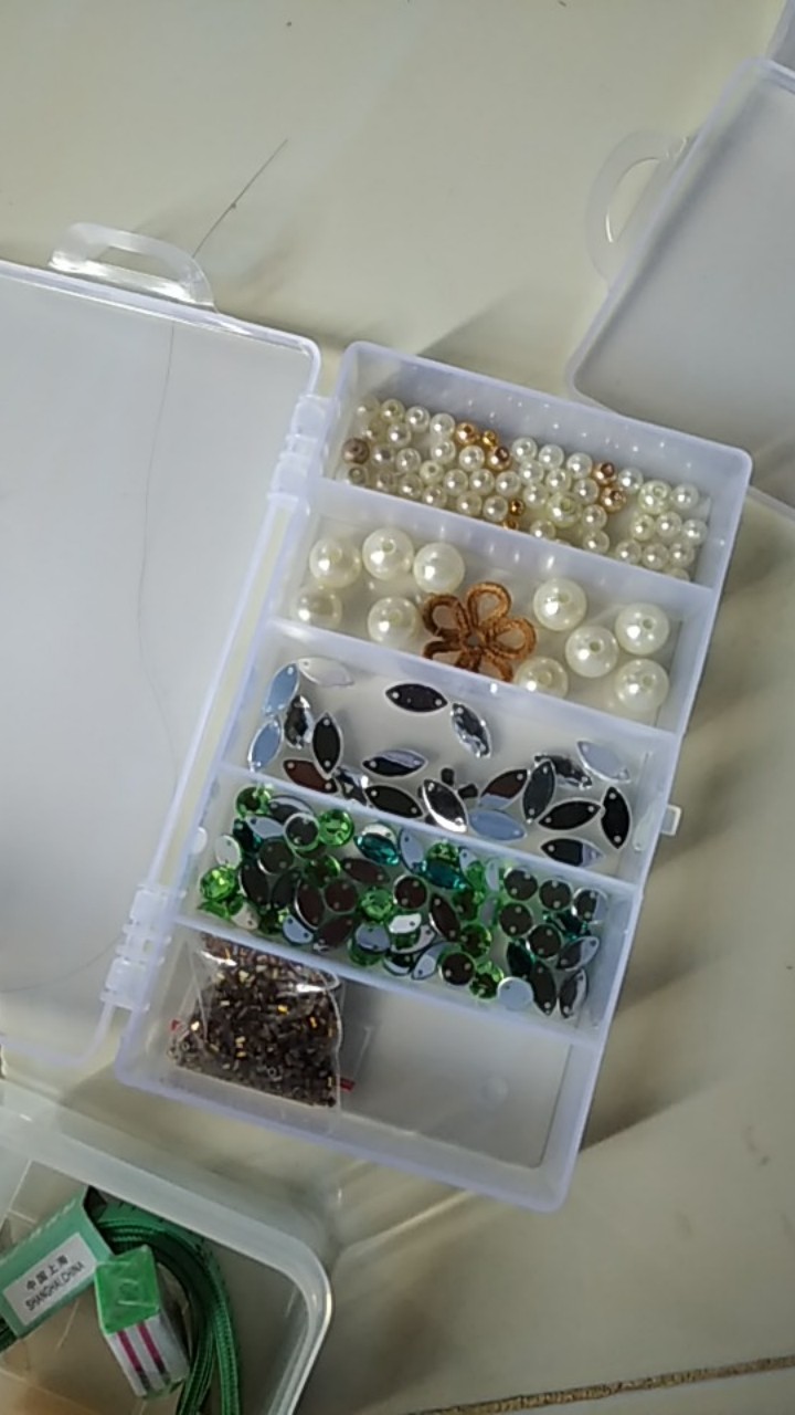 Bahan Kerajinan Tangan Storage Box Jumbo Aksesoris Pernakpernik 18 Sekat Geenleaf