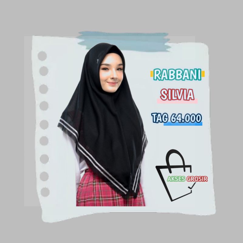 RABBANI SILVIA segiempat instan kerudung murah jilbab rabbani ORI