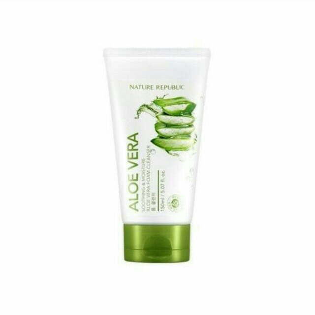 Nature Republic Aloe Vera Facial Wash Untuk Kulit Wajah Keringnormal