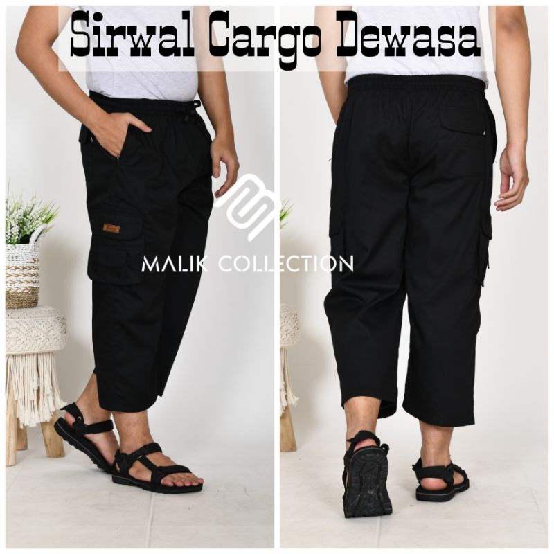 Celana Sirwal Dewasa Cargo Premium Size M L Xl XXL laki laki pria panjang 7/8