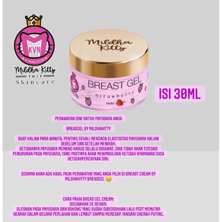 Breast Gel Original by Mildha kitty BPOM pengencang payudara