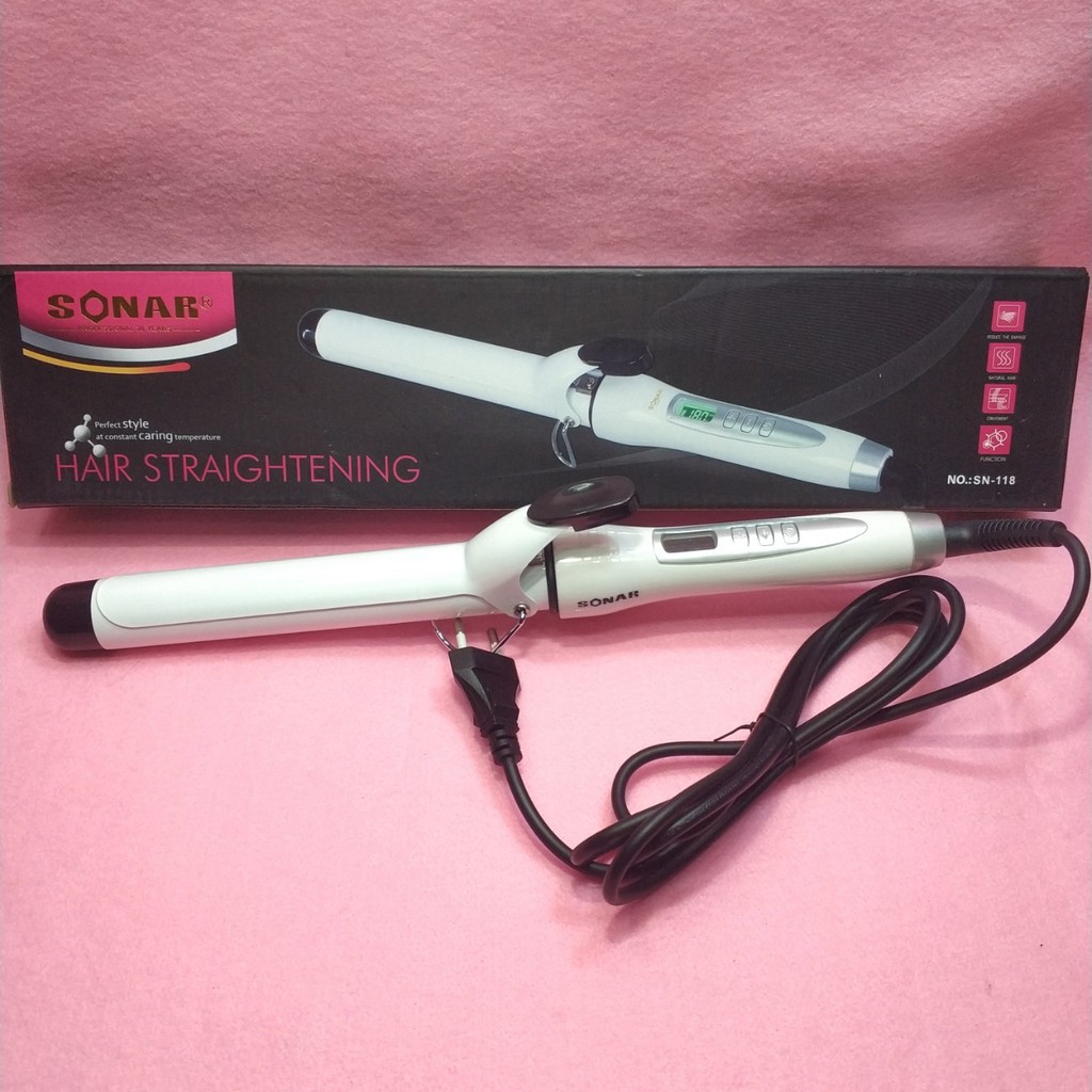 Catok Curling tong Sonar SN-118 big curl 32mm , catokan curly , alat keriting rambut , hairdryer