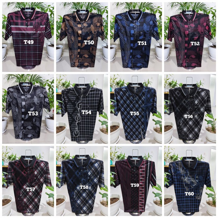 KAOS KERAH PRIA/KAOS ORANG TUA/ KAOS LAKI-LAKI KUALITAS TINGGI 