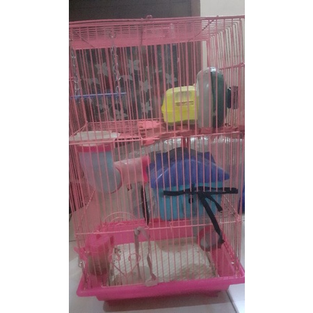 KANDANG HAMSTER 3 TINGKAT SECOND