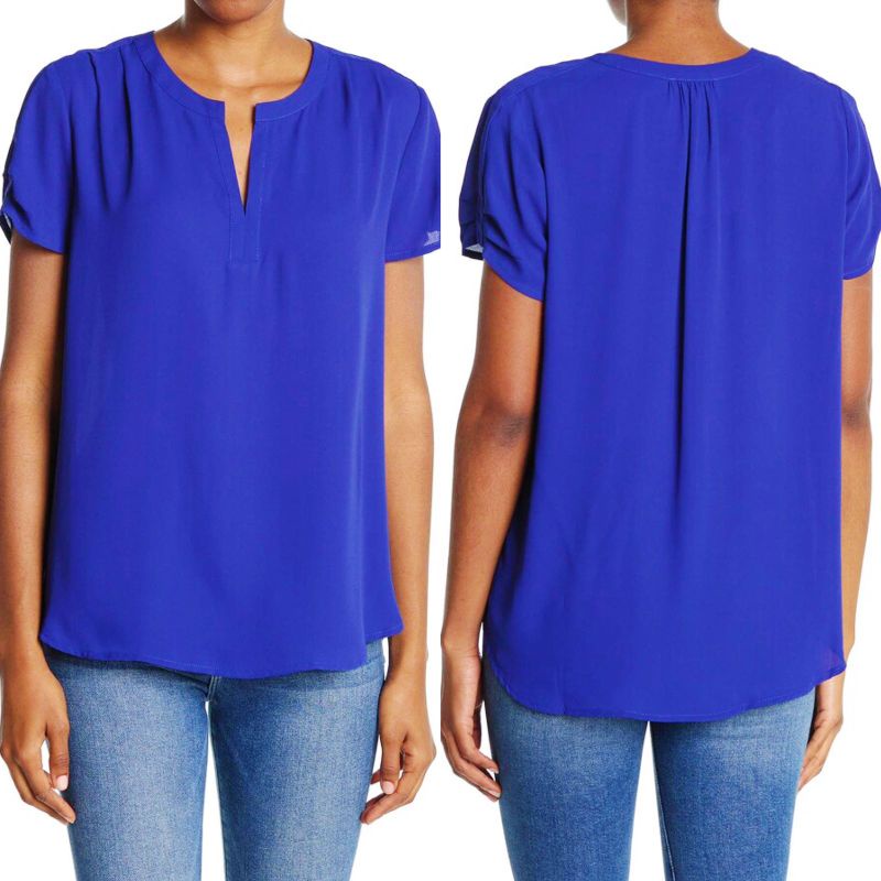 Pleione short sleeve blouse