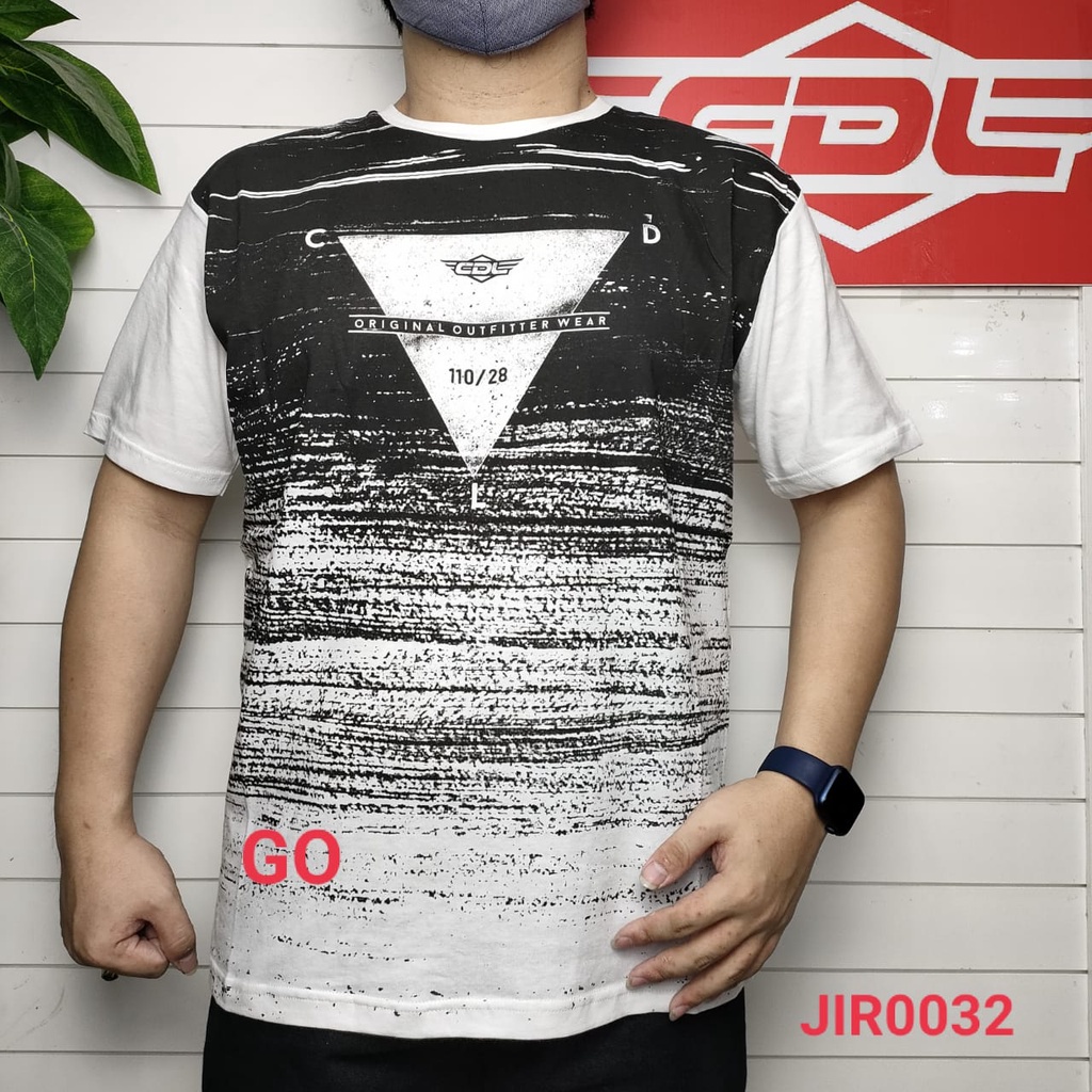 gos  CDL By (CARDINAL) KAOS T-Shirt Pakaian Pria Atasan Casual Santai Original Lengan Pendek